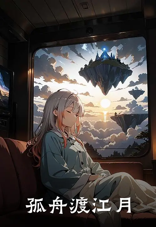 孤舟渡江月