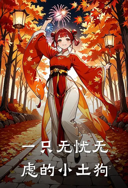 一只无忧无虑的小土狗