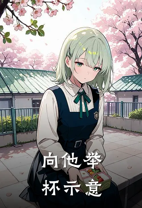 向他举杯示意