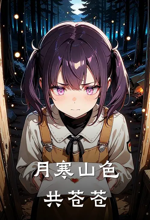 月寒山色共苍苍