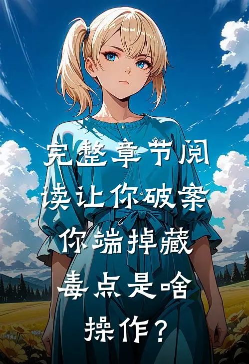 完整章节阅读让你破案，你端掉藏毒点是啥操作？