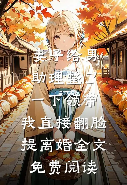 妻子给男助理整了一下领带，我直接翻脸提离婚全文免费阅读